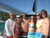 Another nice group photo on a sailing trip in the US Virgin Islands